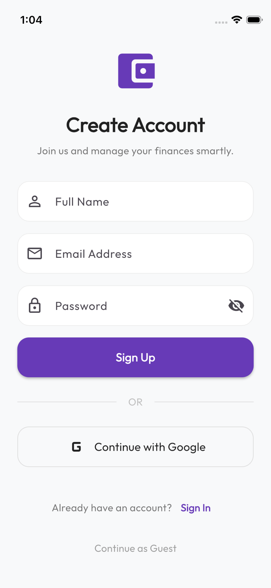 Fast User Registration